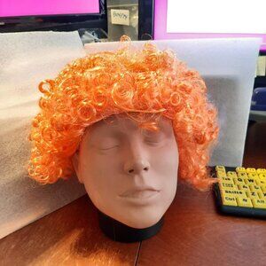 NEW IN BAG ! Free Beauty Fluffy Synthetic Clown Wig Orange